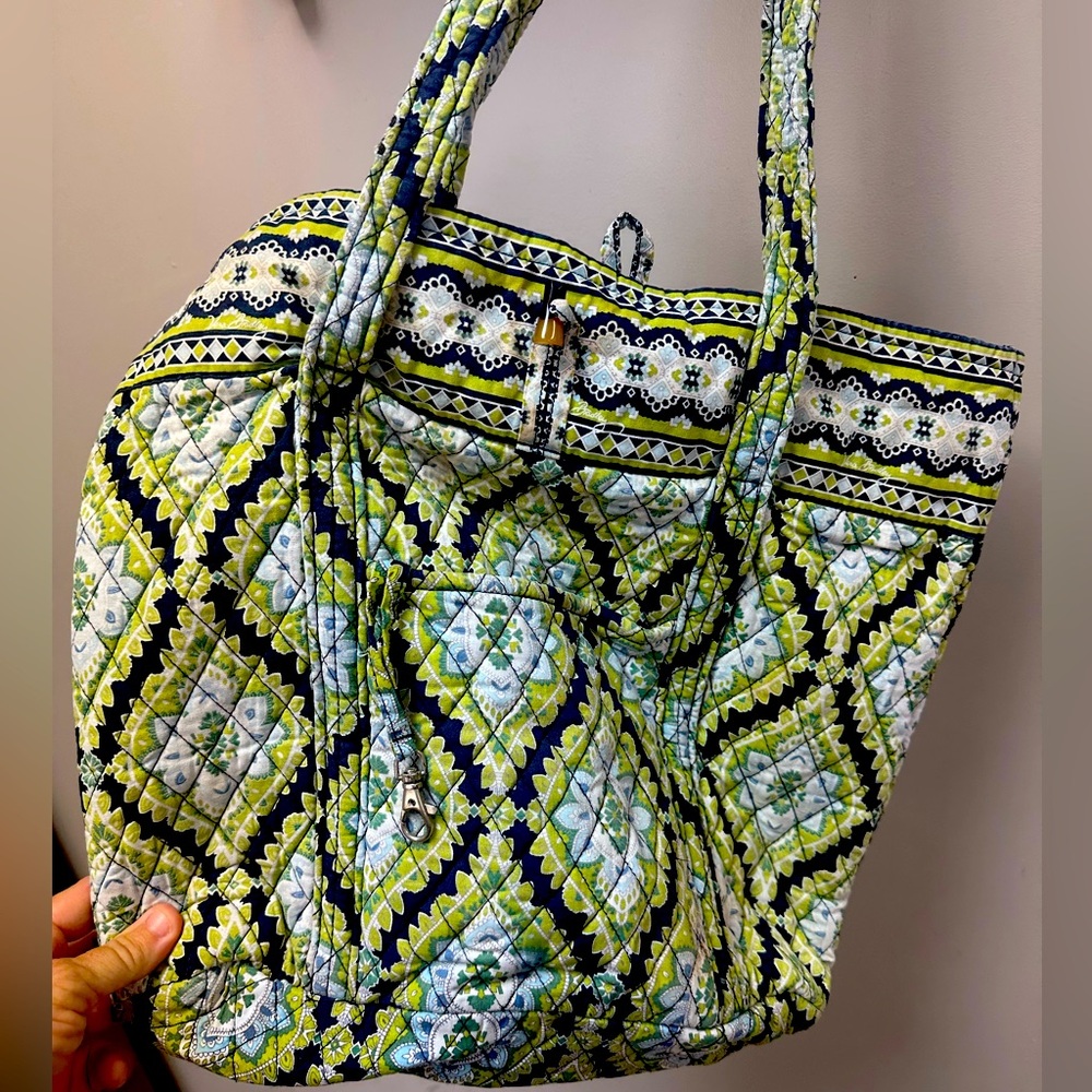 Vera Bradley, Tote Bag - Green and Blue Pattern